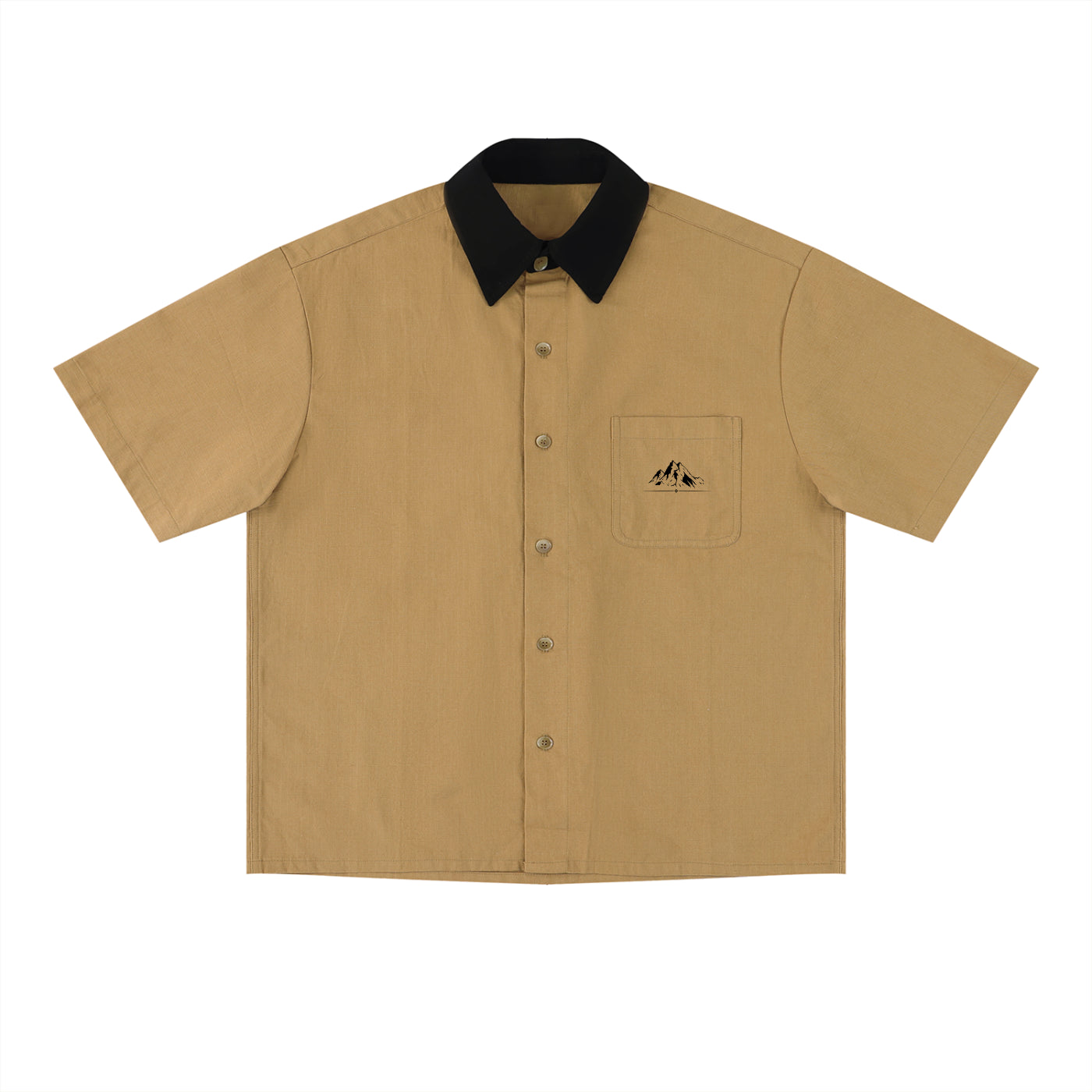 Unisex Color Block Short Sleeve Shirt