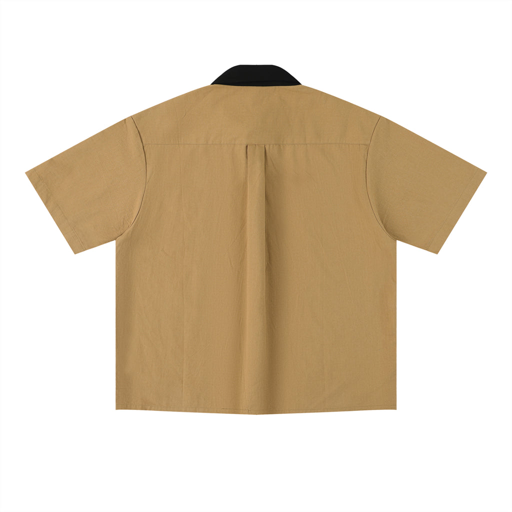 Unisex Color Block Short Sleeve Shirt