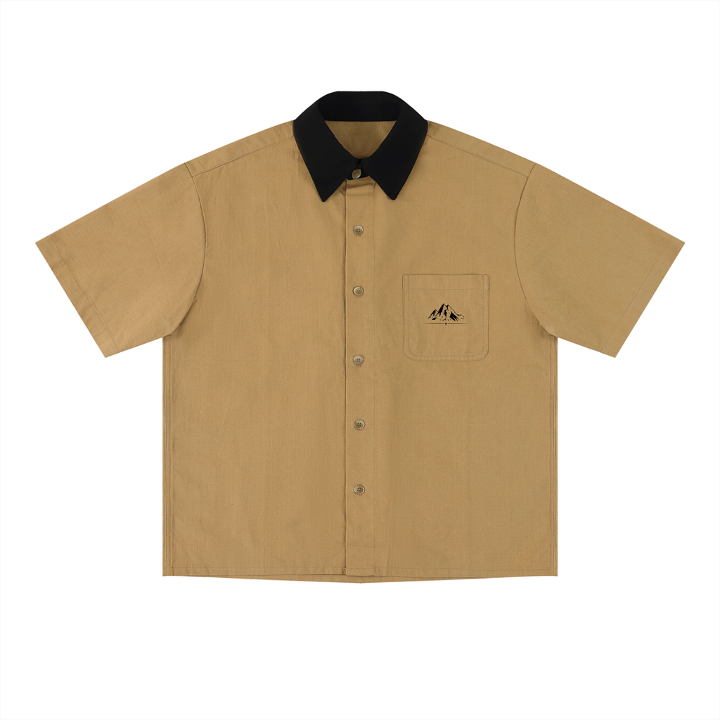 Unisex Color Block Short Sleeve Shirt