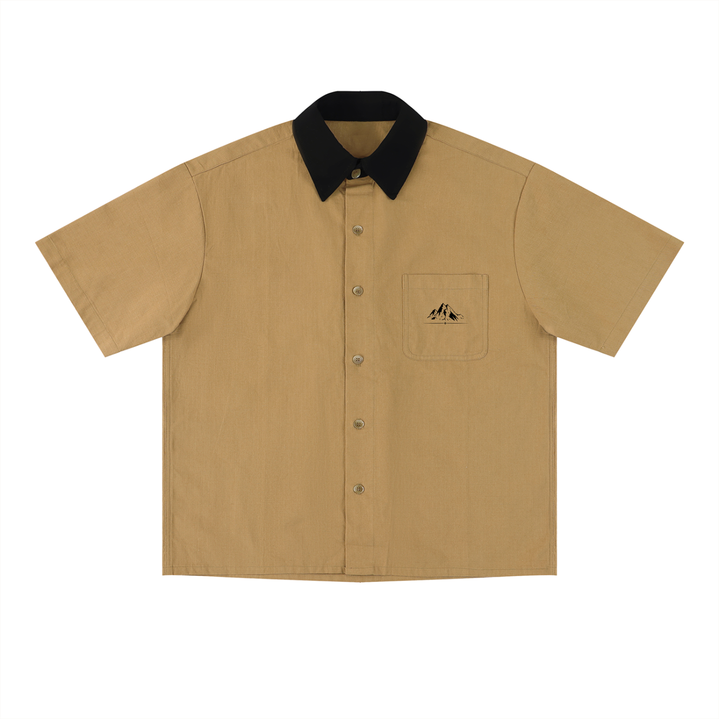 Unisex Color Block Short Sleeve Shirt