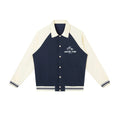 Contrast Raglan Sleeve Baseball Jacket