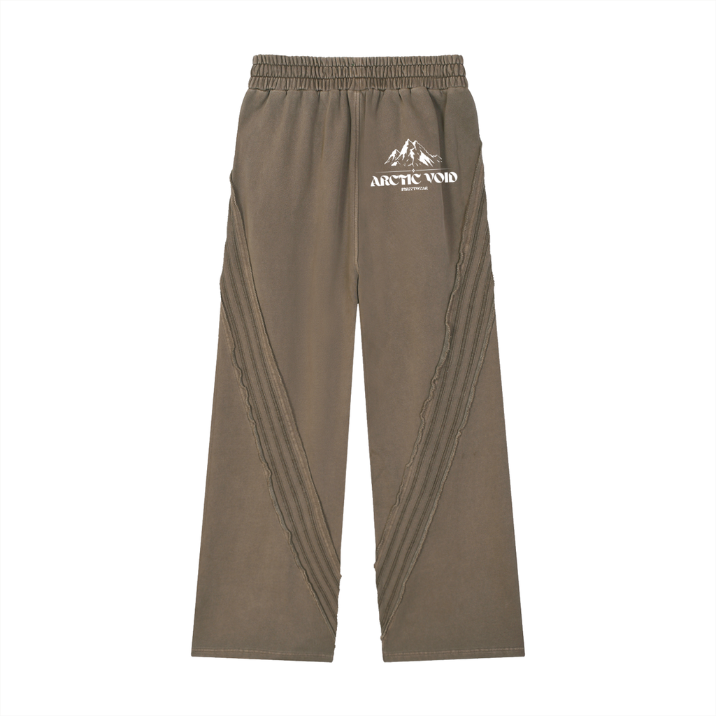 Snow Washed Tape Raw Edge Sweatpants
