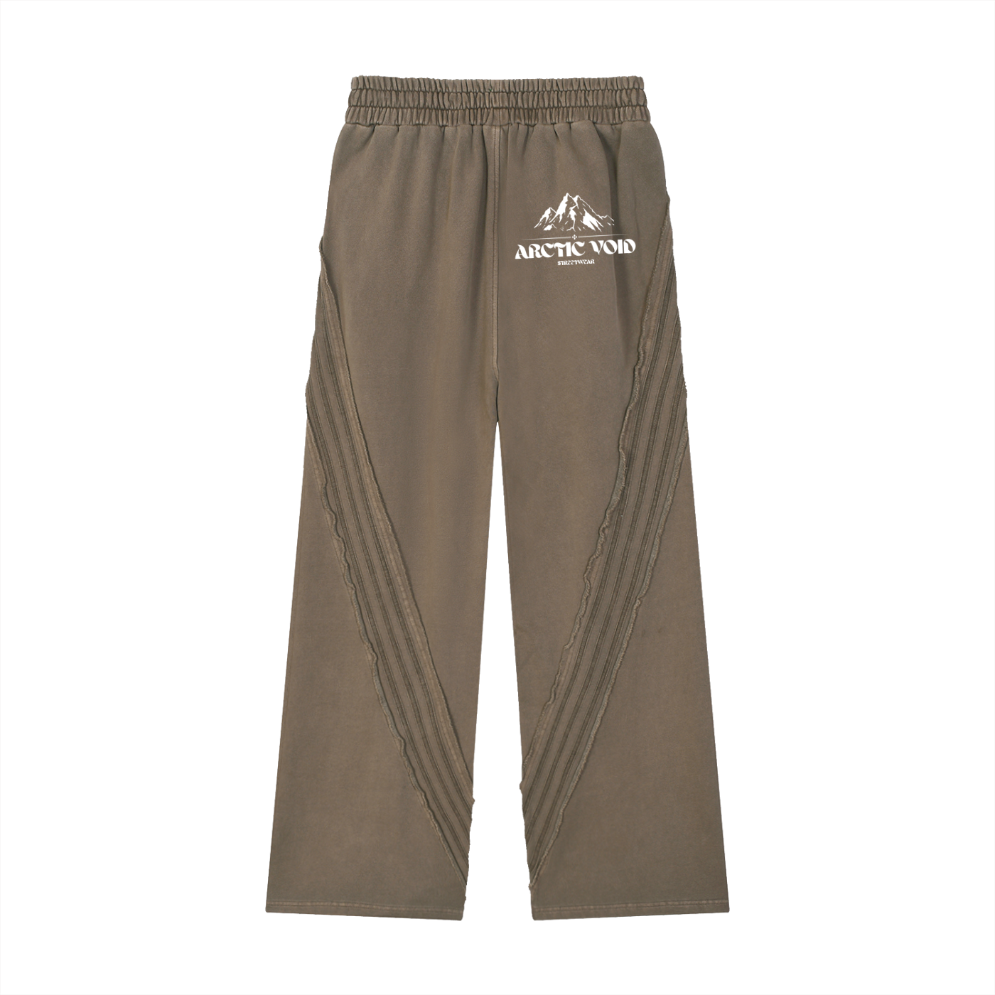 Snow Washed Tape Raw Edge Sweatpants