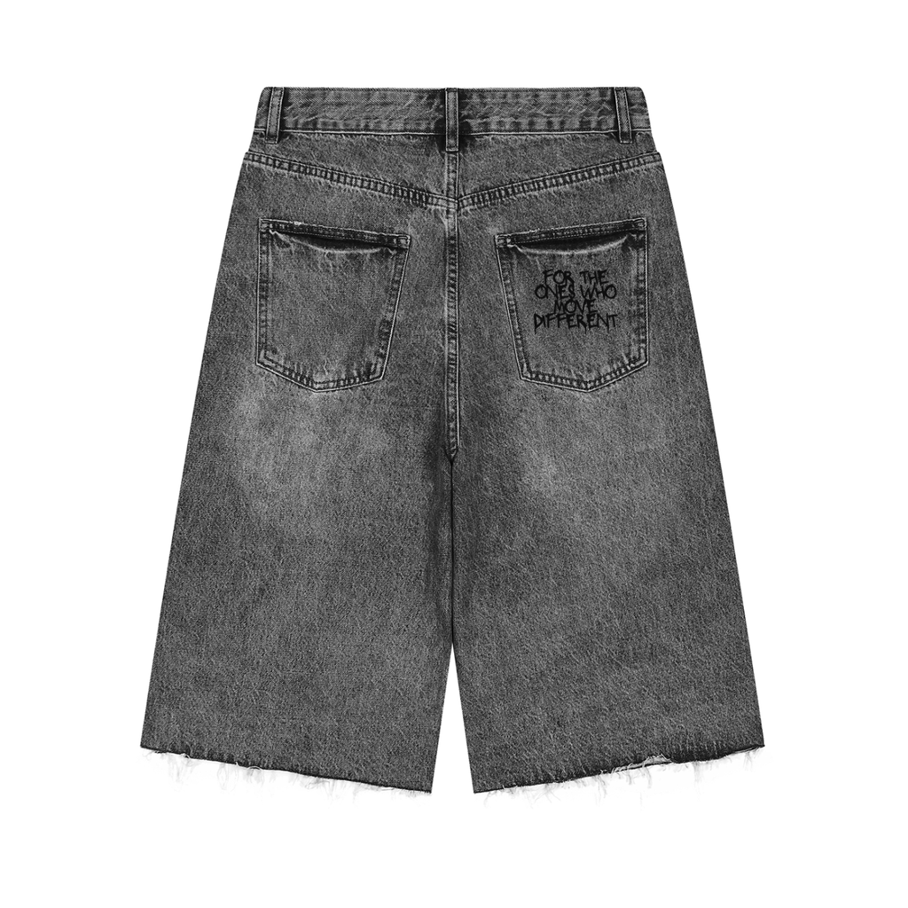 Men’s Vintage Wide Leg Denim Shorts