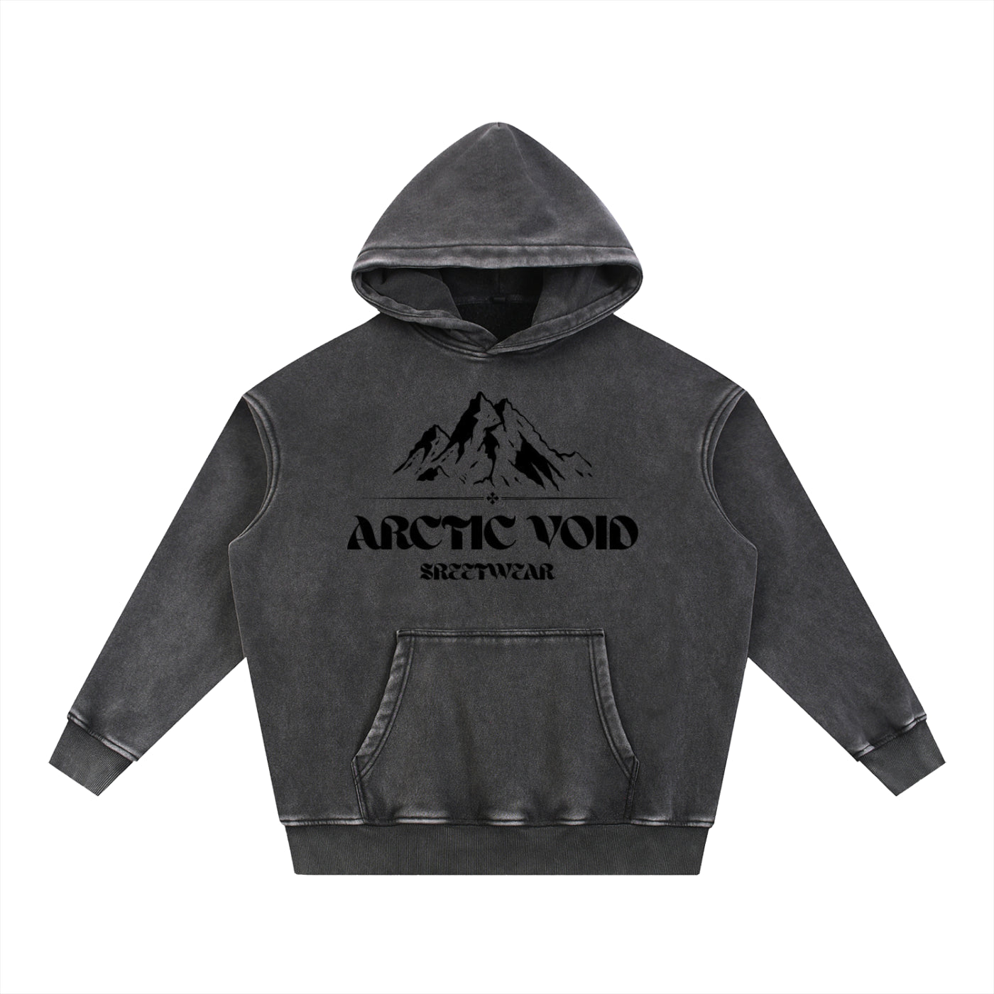 Snow Wash Fleece Oversize Hoodie