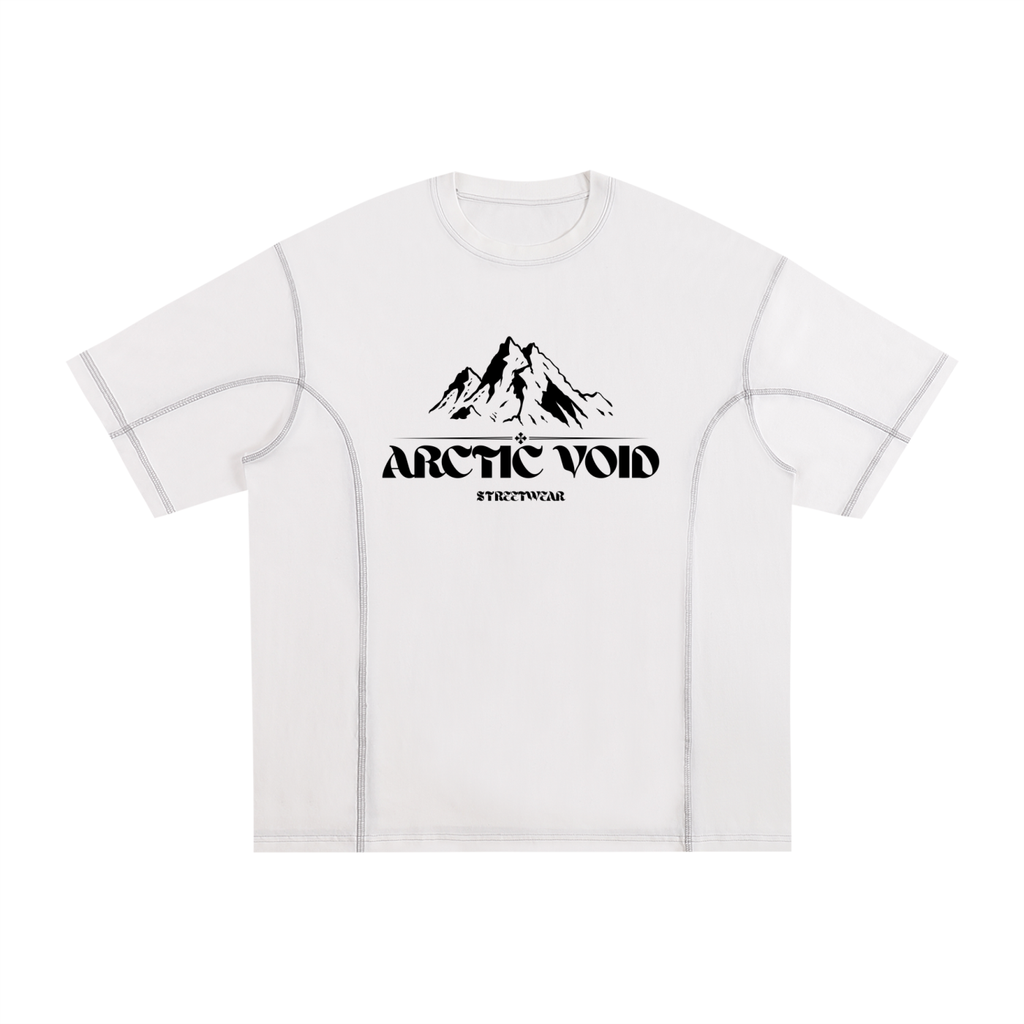 Streetwear Contrast-Stitched Cotton T-Shirt