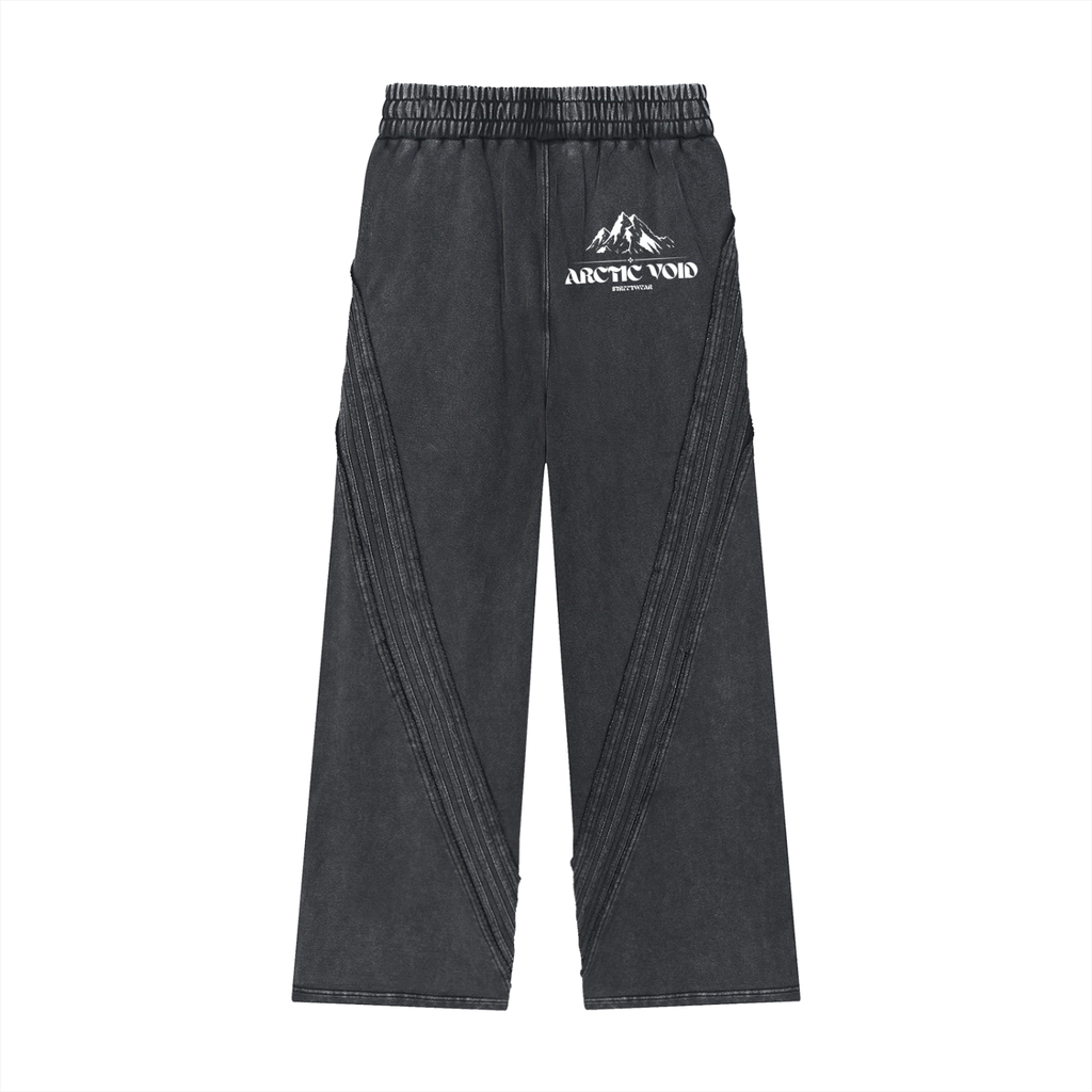 Snow Washed Tape Raw Edge Sweatpants