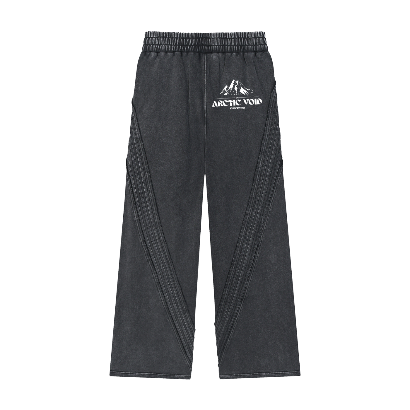Snow Washed Tape Raw Edge Sweatpants