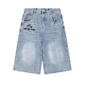 Men’s Vintage Wide Leg Denim Shorts