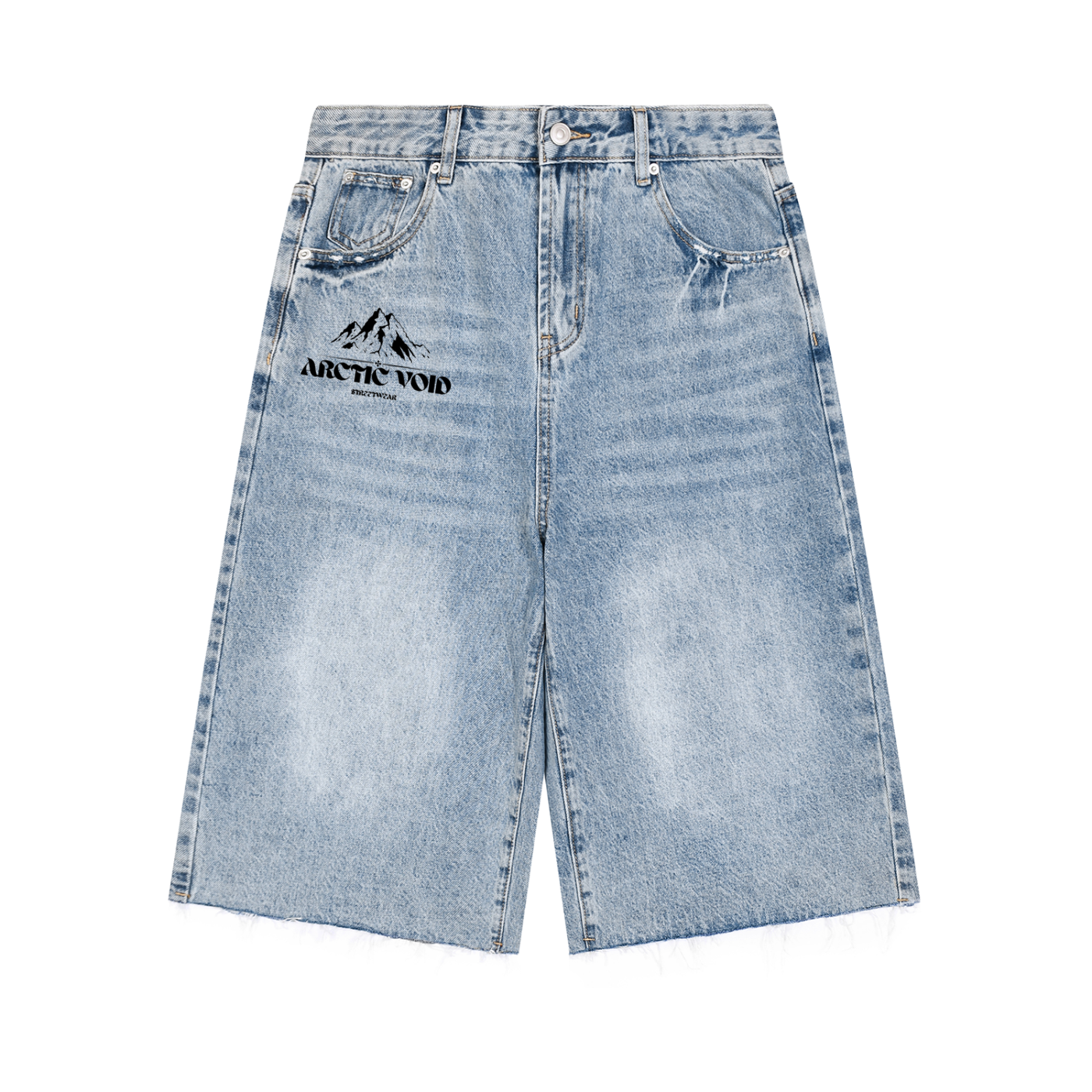 Men’s Vintage Wide Leg Denim Shorts
