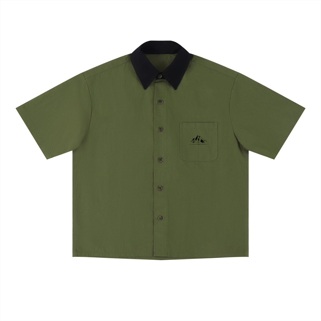 Unisex Color Block Short Sleeve Shirt