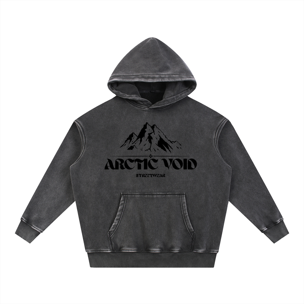 Snow Wash Fleece Oversize Hoodie