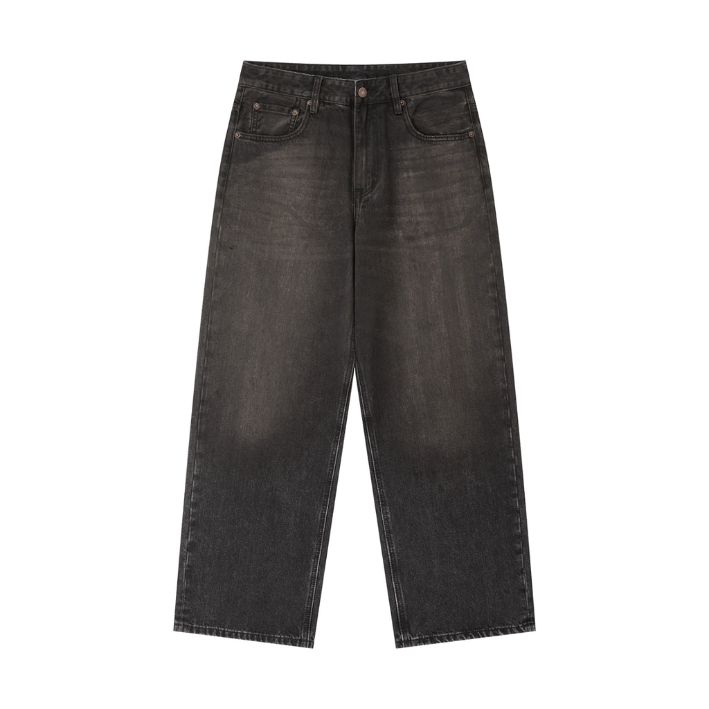 Vintage Wash Heavyweight Denim Jeans