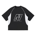 Contrast Piping Panel Raglan T-Shirt