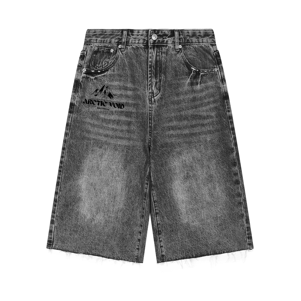 Men’s Vintage Wide Leg Denim Shorts