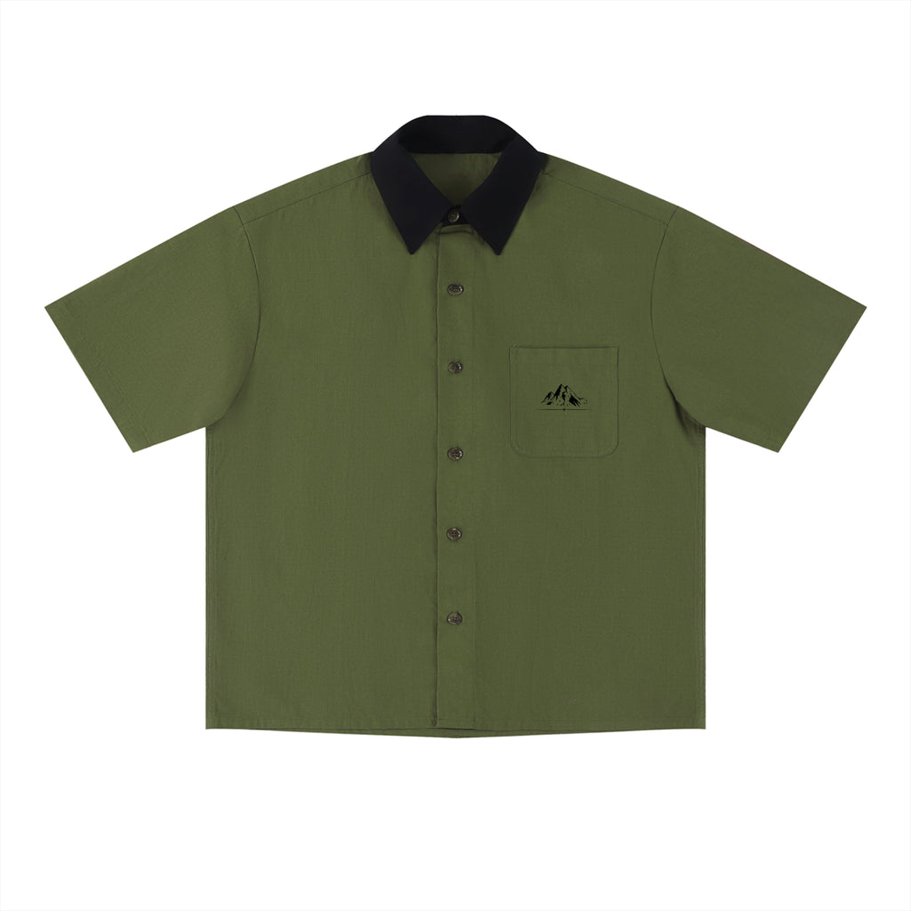 Unisex Color Block Short Sleeve Shirt
